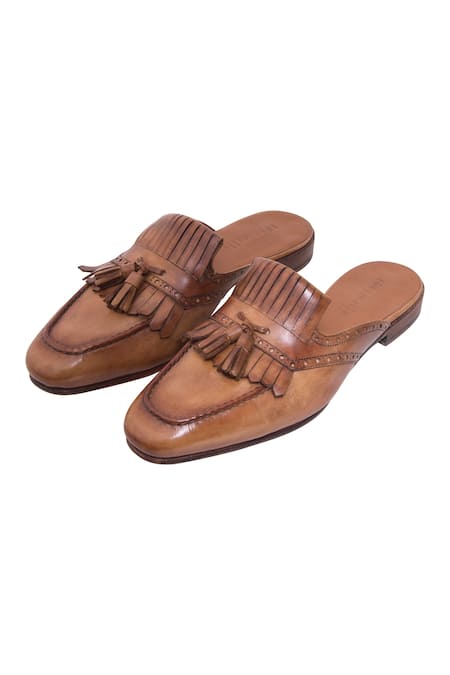 Toramally - Men Broque Mule Shoes 