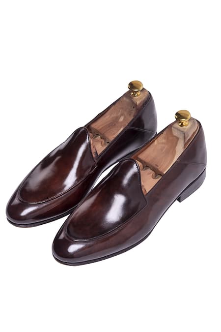 ASOS Stirrup Heeled Loafers in Brown | Lyst UK