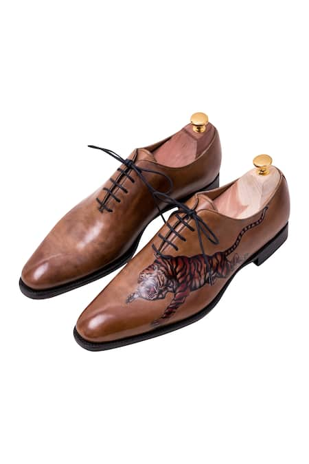 Toramally - Men Painted Oxford Shoes 