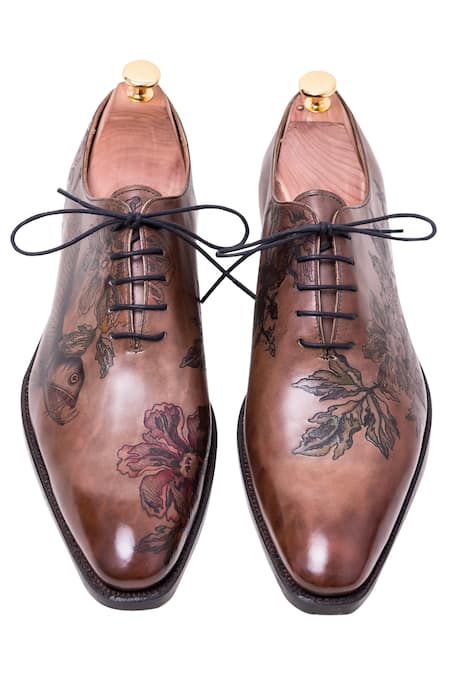 Toramally - Men Inked Oxford Shoes 