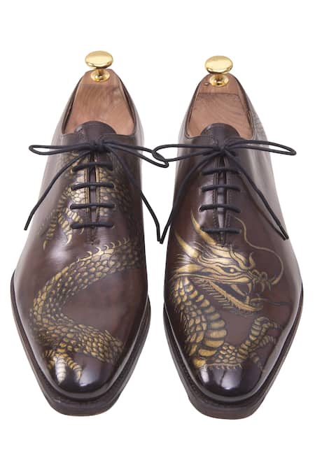 Toramally - Men Inked Oxford Shoes 