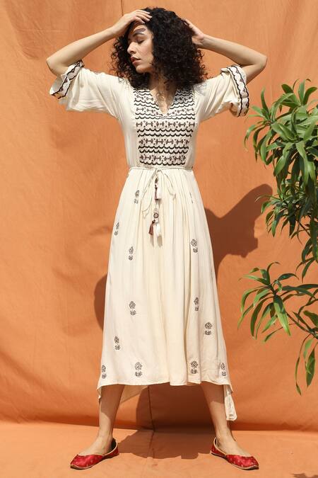 Bohame Printed Midi Dress 