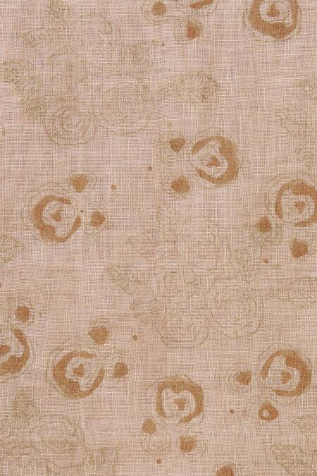 Shop Anavila Peach Linen Saree Online at Aza Fashions Shop_Anavila_Peach Linen Saree_Online_at_Aza_Fashions