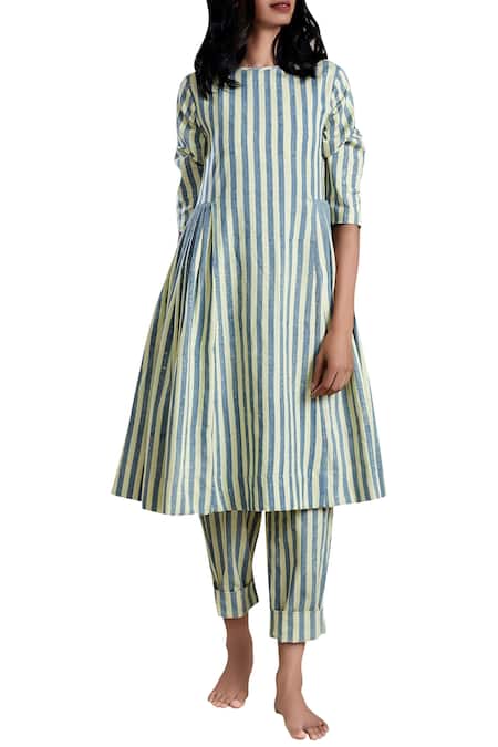 MATI Yellow Handloom Cotton Dress
