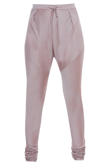 Shop_Aiman_Purple Silk Chanderi Mandarin Collar Embroidered Kurta Set_Online_at_Aza_Fashions