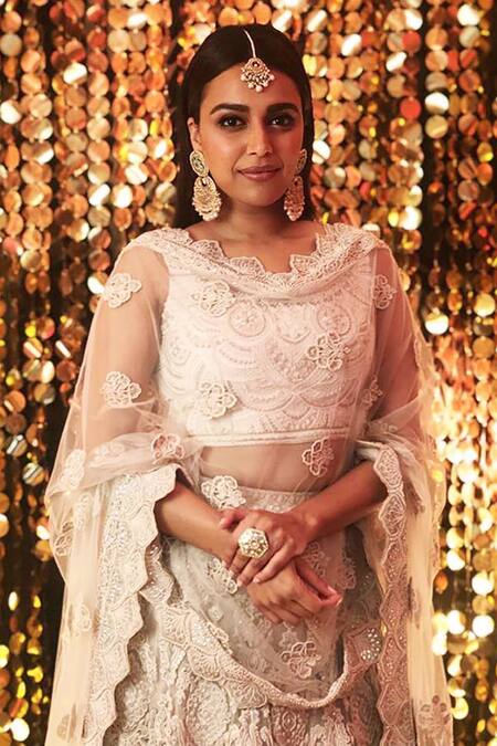 Shop Varun Bahl White Chanderi Lehenga Set at Aza Fashions Shop_Varun Bahl_White Chanderi Lehenga Set_at_Aza_Fashions