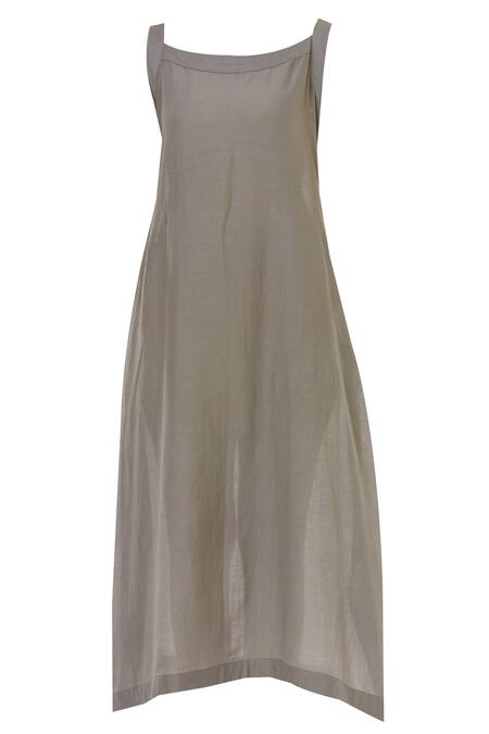 Shop_Aalyxir_White Woven Chanderi Dress Square Neckline Jacket With_Online_at_Aza_Fashions