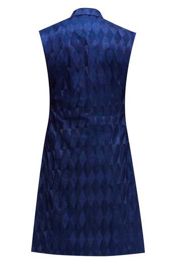 Shop_Paresh Lamba Signatures_Blue Textured Long Jacket_Online_at_Aza_Fashions