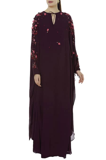 Huemn Silk Kaftan Gown 