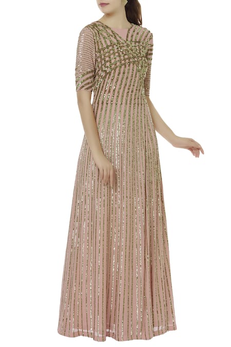 Huemn Hand embroidered gown 