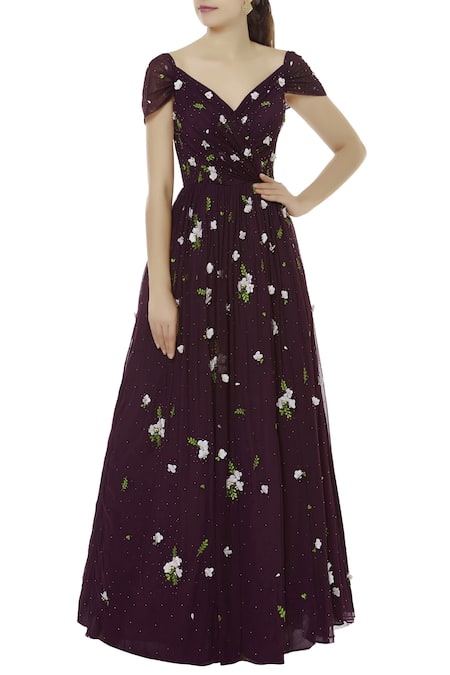 Huemn Embroidered Maxi Dress 