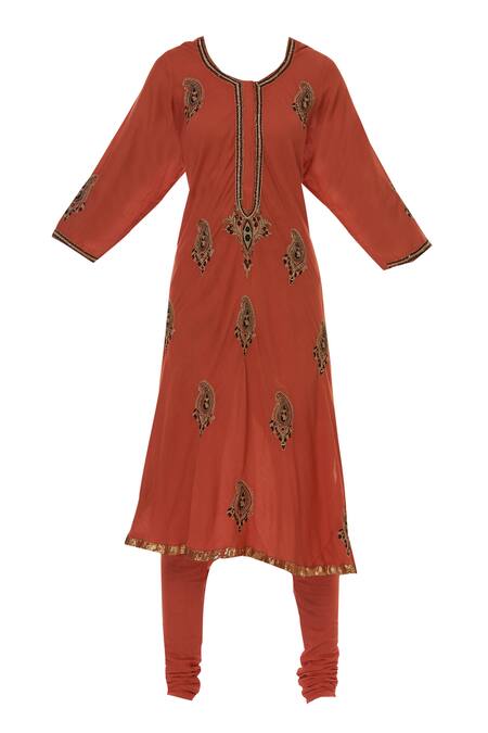 Nazar By Indu Cotton Voil Embroidered Kurta Set 4