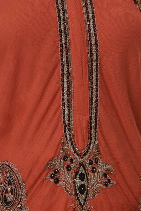 Nazar By Indu Cotton Voil Embroidered Kurta Set 6