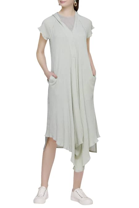 Urvashi Kaur Asymmetric midi dress 