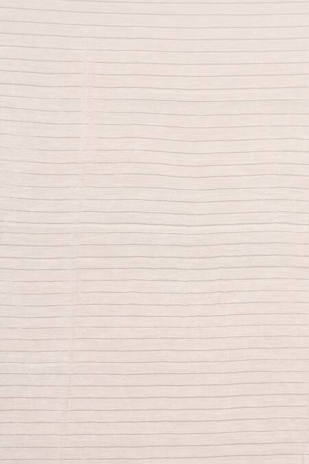 Buy_Adara Khan_White Pure Linen Saree Wiith Running Blouse_Online_at_Aza_Fashions