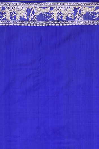 Buy_Adara Khan_Blue Pure Silk Baluchari Saree With Running Blouse_Online_at_Aza_Fashions