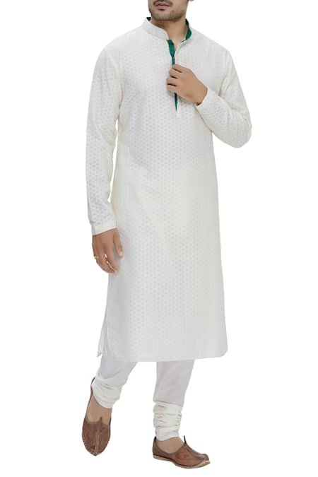 Ekam By Manish Mandarin Collar Kurta Set 