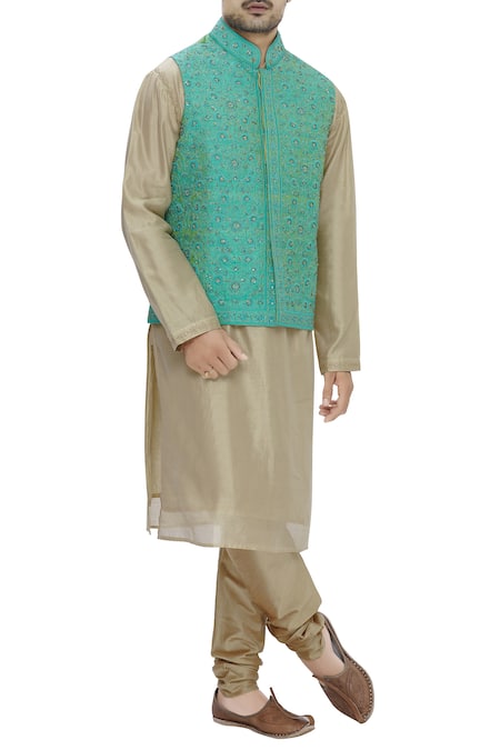 Ekam By Manish Embroidered Bundi Jacket 