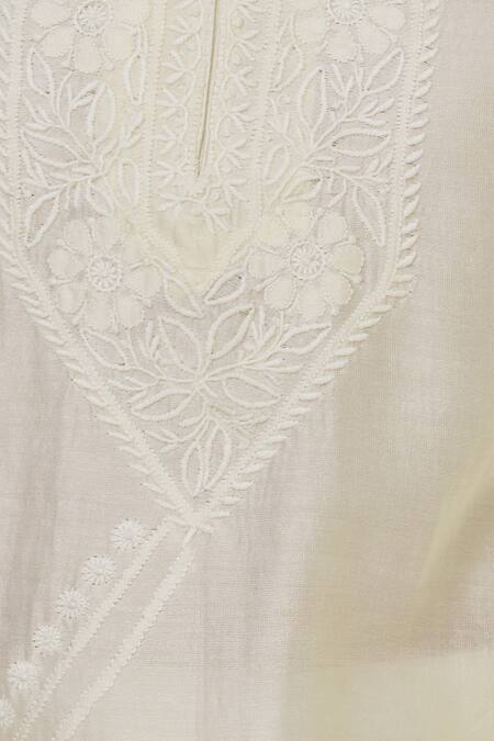 Myra By Anju Narain Off White Chikankari Embroidered Palazzo Set at Aza Fashions Myra By Anju Narain_Off White Chikankari Embroidered Palazzo Set_at_Aza_Fashions