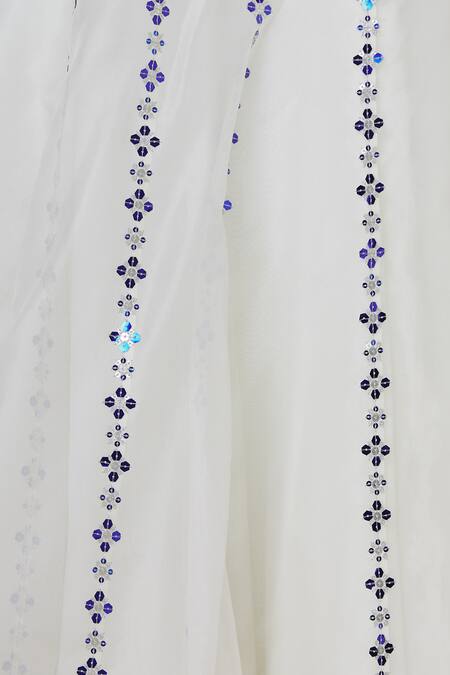 Buy_Dnu Priyal Prakash_Off White Organza Embroidered Lehenga Set_Online_at_Aza_Fashions