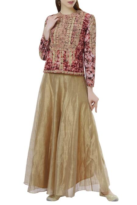 Rahul Singh Chanderi Silk Lehenga Set 