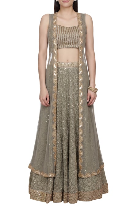 Bhumika Grover Embroidered lehenga & jacket set 