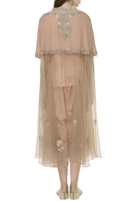 Shop Sonali Gupta Pink Embroidered Kaftan Kurta And Dhoti Pant Set at Aza Fashions Shop_Sonali Gupta_Pink Embroidered Kaftan Kurta And Dhoti Pant Set _at_Aza_Fashions