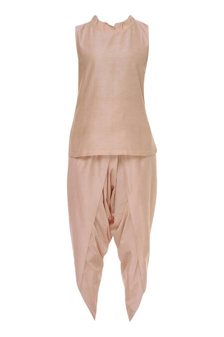 Buy Sonali Gupta Pink Embroidered Kaftan Kurta And Dhoti Pant Set Online at Aza Fashions Buy_Sonali Gupta_Pink Embroidered Kaftan Kurta And Dhoti Pant Set _Online_at_Aza_Fashions