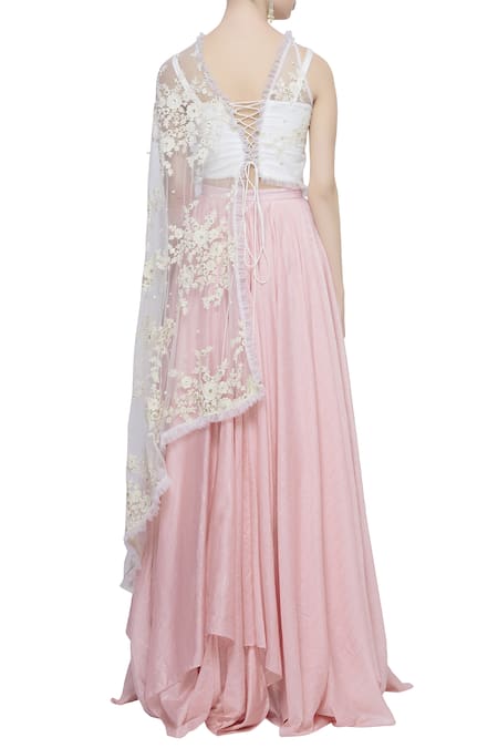 Divya Kanakia Flared Lehenga with Embroidered Top 