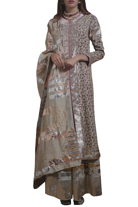 Divya Sheth Embroidered kurta & palazzo set 