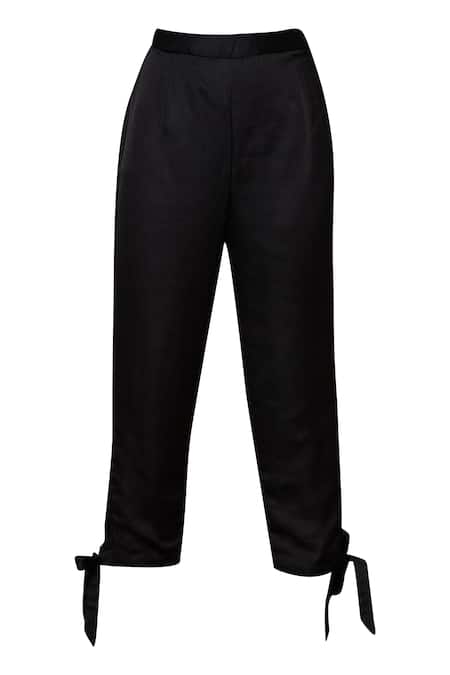 Aariyana Couture Black Satin Beads, Sequins Round Neck Embroidered Kurta With Pants Online at Aza Fashions Aariyana Couture_Black Satin Beads, Sequins Round Neck Embroidered Kurta With Pants _Online_at_Aza_Fashions