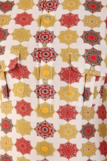 Buy_Pranay Baidya_White Chanderi Pathani Kurta_Online_at_Aza_Fashions