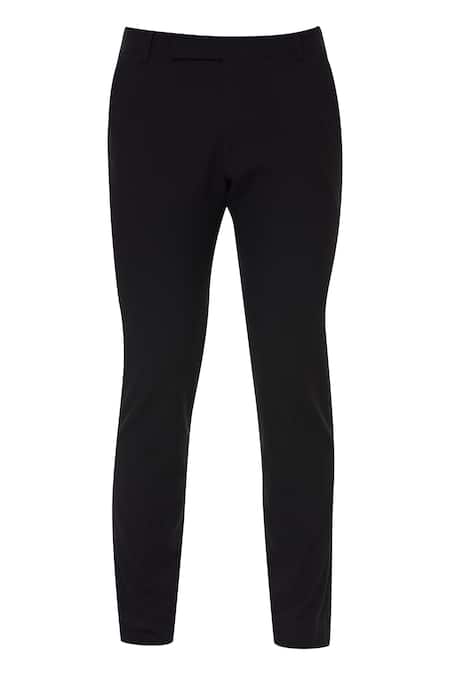 Shop_Chatenya Mittal_Black Silk Tuxedo With Pants_Online_at_Aza_Fashions