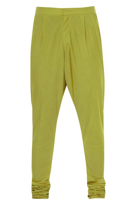 Shop_Rar Studio_Yellow Chanderi Handloom Kurta Set_Online_at_Aza_Fashions