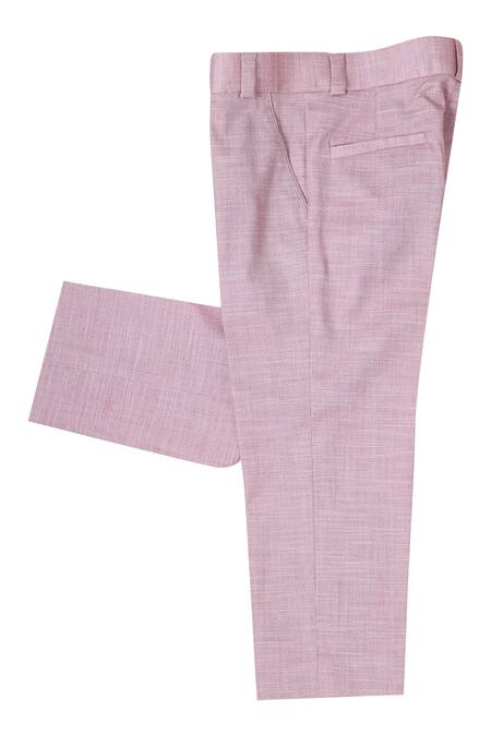 Partykles_White Terrycloth Textured Blazer Jacket And Trouser Set_Online_at_Aza_Fashions