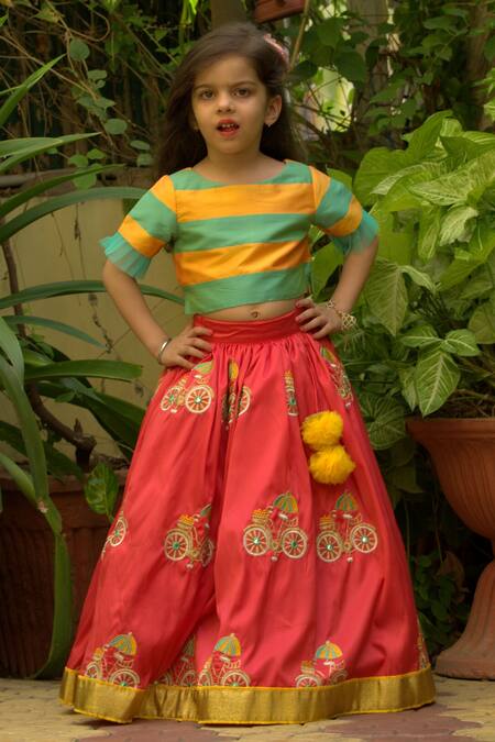 Lehenga Choli for Kids | Buy Girls Lehenga Cholis Online at Pothys