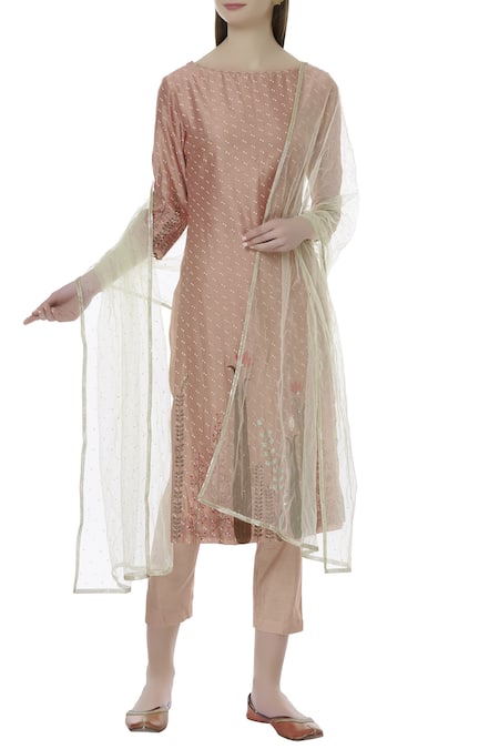 Ivory by Dipika Chanderi Kurta Set 