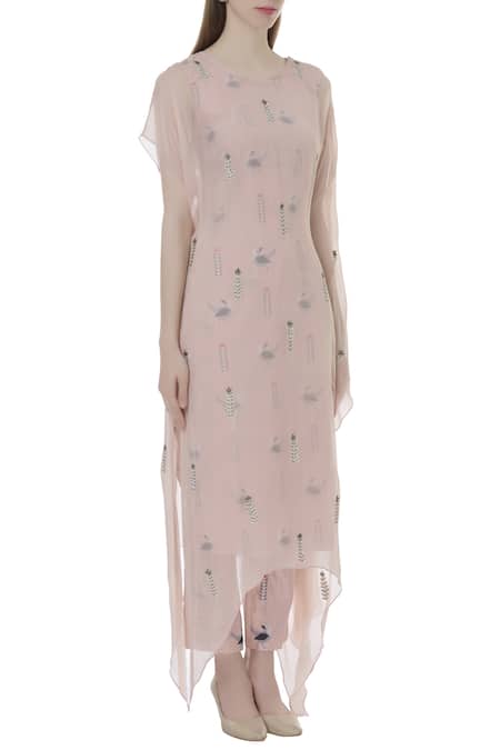 Sva By Sonam & Paras Modi_Pink Printed Kurta Set_Online_at_Aza_Fashions