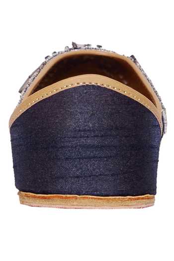 Buy_House Of Vian_Blue Embellished Juttis_Online_at_Aza_Fashions