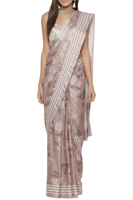 Soup by Sougat Paul Printed Saree With Blouse 