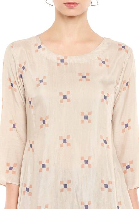 Soup By Sougat Paul Beige Cotton Kurta Roundjacket Mandarin Collar And Dhoti Pant Set With Jacket at Aza Fashions Soup By Sougat Paul_Beige Cotton Kurta Roundjacket Mandarin Collar And Dhoti Pant Set With Jacket _at_Aza_Fashions