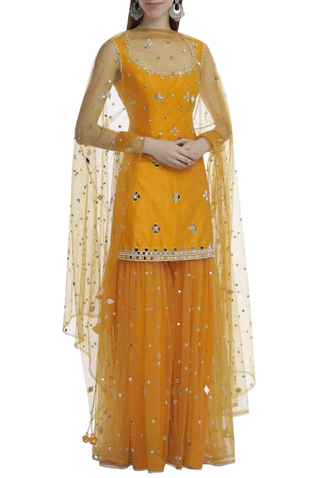 Preeti S Kapoor Embellished Kurta Sharara Set 