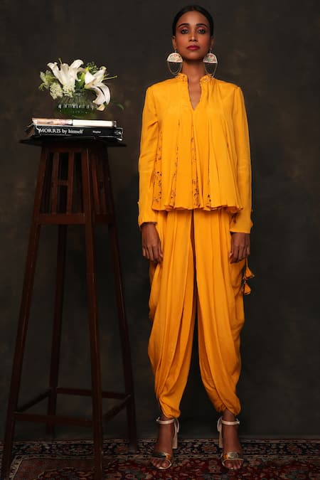 Nikasha Floral Kurta Dhoti Pant Set 