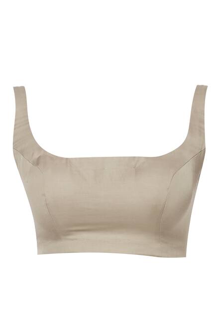 Buy_Ranian_Beige Silk Organza Embroidered Saree With Blouse_Online_at_Aza_Fashions