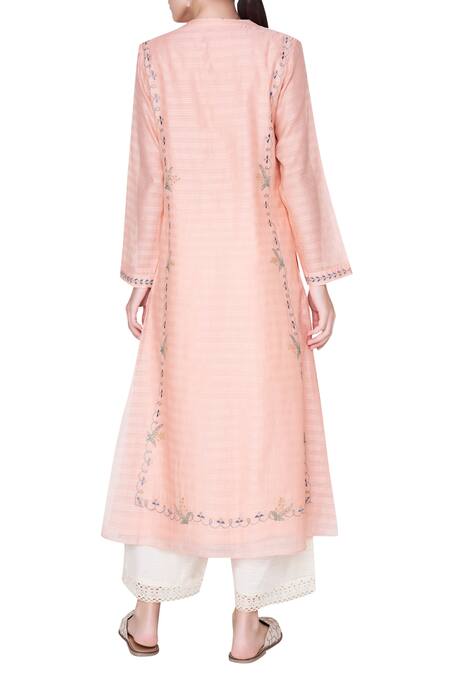 Shop Anita Dongre Embroidered Floral Motif Kurta at Aza Fashions Shop_Anita Dongre_Embroidered Floral Motif Kurta_at_Aza_Fashions