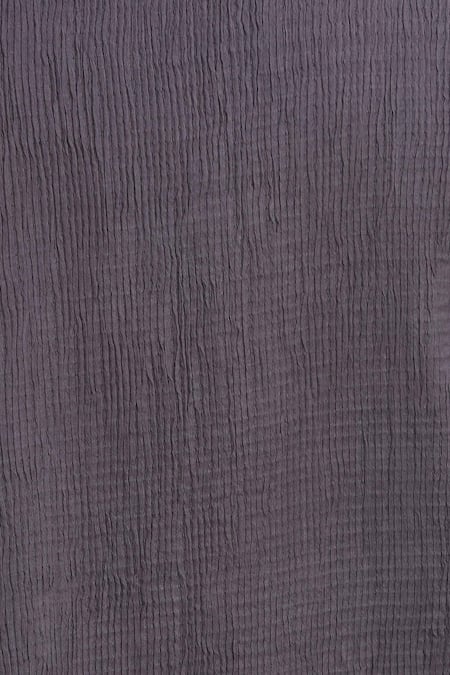 Akaaro_Purple Kinji Cotton Silk Handwoven Textured Jacket  _at_Aza_Fashions