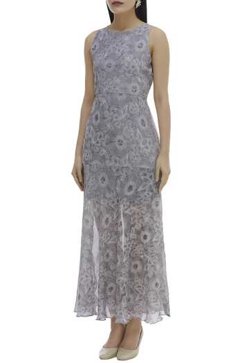 crushed organza dress Crushed Textured Organza Midi Dress Puneetkapoorlabel