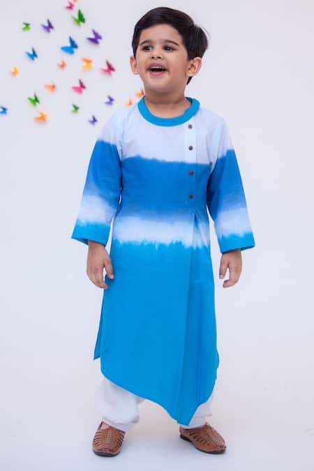 FAYON KIDS Tie Dye Kurta & Salwar Set 