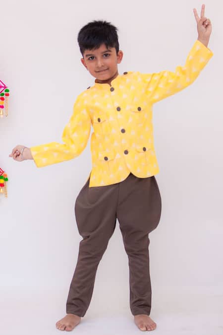 FAYON KIDS Printed Jacket & Breech Pant Set 