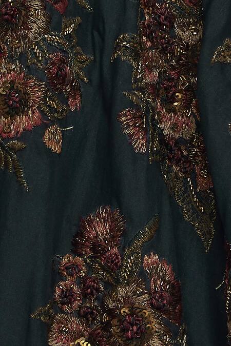 Nakul Sen Green Organza Embroidered Lehenga Set at Aza Fashions Nakul Sen_Green Organza Embroidered Lehenga Set_at_Aza_Fashions